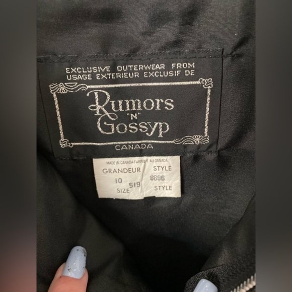 Vintage black leather high waisted snake print skirt - Picture 8 of 12